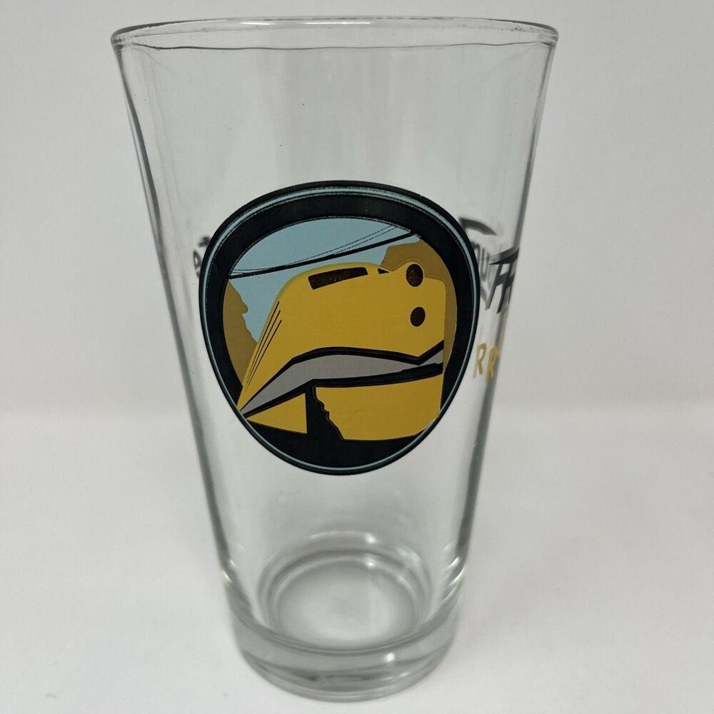 16-Oz Royal Gorge Route Railroad Colorado Shaker  Style Glass Pint Vtg 6” Tall